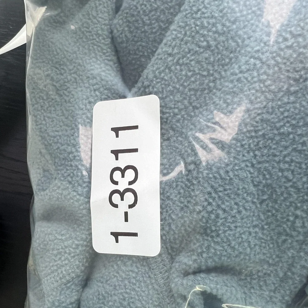 The‎ North Face Sweater Mens XL Blue Colorblock 1/4 Zip Fleece Pullover Outdoor